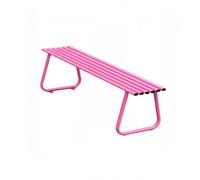 High-Capacity Outdoor Patio Bench, Eco-Friendly Park Bench, Ergonomic Design, Suitable for Gardens/Communities/Lawns(Pink,Style B)
