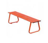 High-Capacity Outdoor Patio Bench, Eco-Friendly Park Bench, Ergonomic Design, Suitable for Gardens/Communities/Lawns(Orange,Style B)