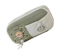 High Capacity Pencil Case 8 Section Polyester Pen Pouches Multilayer Organiser Bag for School Office 23x12x8cm Stylish Case for Teens and Professional