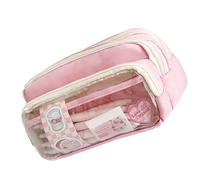 High Capacity Pencil Case Pen Pouches Water Resistant Marker Organizers Bag Travel Makeup for School Office Travel Unisex Functional Pencil