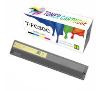 High Capacity T-FC30C TFC30C Toner Cartridges Set, 4 Pack T-F505K T-F505C T-F505M T-F505Y Replacement For Toshiba E-STUDIO 2051C 2050C 2551C 2550C Multifunction Machine Printer,Yellow-Small Yield