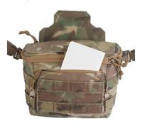 High Capacity Tactical Drop Dump Pouch Waist Pack For Adult Vest Chest Rig, Extension Bag Tool Kit With Extra Straps, Multiple Pocket Top Elastic Strap For Tourniquet(CP)