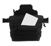 High Capacity Tactical Drop Dump Pouch Waist Pack For Adult Vest Chest Rig, Extension Bag Tool Kit With Extra Straps, Multiple Pocket Top Elastic Strap For Tourniquet(BK)