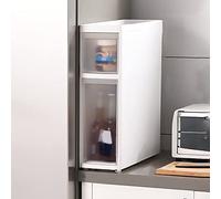High Capacity Vertical Bathroom Storage Cabinet with 2/3/4/5/6 Drawers, Slim Plastic nizer Cart on Wheels, Space-Saving Utility Tower for Home and Office