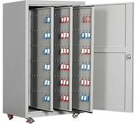 High-Capacity Wall-Mounted Security Key Cabinet with C ion Lock Rolling Storage Solution for Garden and Yard ion