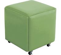 High Capacity Waterproof Leather Rolling Stackable Stools - Dirt-Resistant Footrests for Stable and Safe Seating - Perfect for Home & Office Use