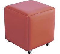 High Capacity Waterproof Leather Rolling Stools Stackable Dirt-Resistant Footrest Stable & Safe Design for Home & Office Use