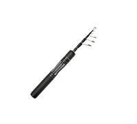 High Carbon Fiber Telescopic Fishing Rod 28cm Short Shrink Pole UL Power Smooth Line Flow Mechanical Reel Lock Travel Camping Luya Fishing Gear Black(B)
