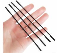 High-Carbon Steel 5-Inch Scroll Saw Blades Featuring Flat Head Design for Clean and Accurate Cutting of Wood, Plastics, and Non-Ferrous Metals, Multiple Tooth Pitch Options (60 pcs)