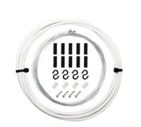 High Carbon Steel Bike for shifter Cable Kit High Carbon Steel | 3-layer PVC outer, heat-resistant alloy beam, 2m length, fits for sram for shifters, road MTB folding bikes(White)