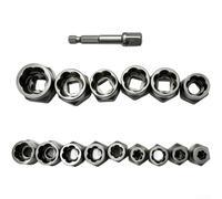 High Carbon Steel Bolt Remover Tool 15PC Reverse Thread
