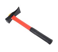 High Carbon Steel Brick Hammer with Shock Reduction Grip Polishing Flat Head Geology for Mining Bricklayer Tool
