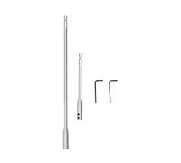 High Carbon Steel Drill Bit Extension Set with 6 and 12 Inch Spade Bits, Finish for Mechanical Engineering Screws, Nuts, and Handheld Drivers, Includes Wrench Keys and Bit