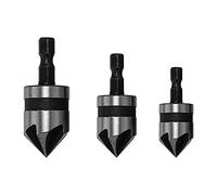 High Carbon Steel Hex Handle Countersink Boring Set for Wood Soft Metal Quick Change Bit Tools Chamfering Machine