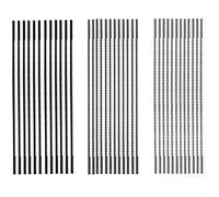 High Carbon Steel Jigsaw Blades 5-Inch Scroll Saw Blade Set for Precision Cutting Wood, Plastic, Non-Ferrous Metals, Flat-End Design, Multiple TPI Options(36 pcs)