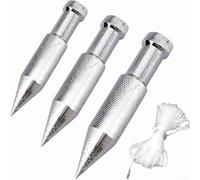 High Carbon Steel Plumb Bob Tool Set with Adjustable Weights 125g 200g 300g for Vertical Alignment and Surveying in Building Projects