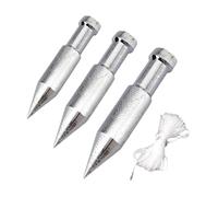 High Carbon Steel Plumb Bobs, 3-Piece Set for Ceiling Layout | sharp tip marks drop points, wall alignment ready, electrical line installation