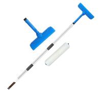 High Ceiling Paint Roller Shield - Paint Brush, No Drip Application Tool, Wide Coverage Painting Set, Flexible Extension Interior | for Home Renovation Cabinet Painting Garage Bathroom