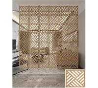 High Ceiling Suspended Room Divider Panel - Hollow Wood-Plastic, Simple Hanging Solution for Home Decor, 21 Pieces Natural Beige, Customizable from 1 to 100 Pcs