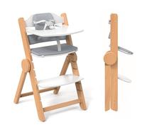 High Chair and Cushion with Tray, Convertible Wooden High Chairs for Babies & Toddlers,Foldable High Chair with Five-Point Safety Harness,Easy to Clean, 6 Months up to 200 Lb