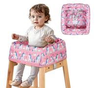 High Chair Cover for Baby Restaurant: Sprouterie Baby Highchair Covers for Restaurant Waterproof Washable Stain and Slip Resistant Portable for Children Outdoor Indoor Eating Blue Polar Bear