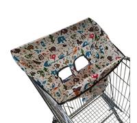High Chair Cover - Shopping Cart Seat Protector, Stylish Cute Print Liner, Quick Easy-On Design | Portable Seat Shield for Grocery Store Restaurant Swing Chairs, Boys Girls, Hygienic Travel D