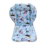 High Chair Cushion Cover, High Chair Cushion Pad/Cushion High Chair/Breathable High Chair Pad,Soft and Comfortable, Cute and Exquisite Patterns, More Comfortable for Babies (Blue Animal Pattern)