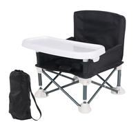 High Chair, Foldable Baby Travel Seat Booster Baby High Chairs,Booster Feeding Chair Baby Highchair Portable with Storage Bag Toddler Dining Chair with Adjustable Strap and Removable Tray,37x31x30cm