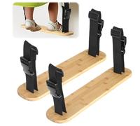 High Chair Foot Rest,Non-Slip Bamboo Highchair Footrest Baby with Dual-Sided Adjustable Straps,Compatibility Most Fast Table/High Chairs for Daily Home Use,Family Visits,Travel Meals(Log color,2)