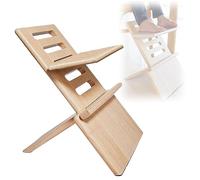High Chair Footrest,Adjustable Non-Slip Natural Bamboo Wooden Foot Rest,Portable Support Stable Step Stool,Suitable for Kitchen, Dining Table 3-9 Years Old Children's Dining Chair Footstoo