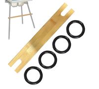 High Chair Footrest, Height-Adjustable Footrest Made of Solid Wood, Portable & Use for Children Girls Playing Eating