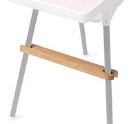 High Chair Footrest, Natural Pine Wooden Footrest Compatible with IKEA Antilop High Chairs Accessories, Adjustable Baby HighChair Foot Rest (Mellow)
