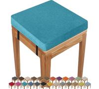 high chair insert cushion 55X55x3CM Square Seat Cushion Indoor/Outdoor thick, Anti-slip Buckle Stool,ChairPad with Removable Cover for Kitchen Bar Chairs