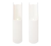 High Chair Leg Inserts Pair, Detachable Anti Slip Pads, White | Universal Fit Tendency, Grip on Hard Floor, Reduced Sliding, Protects Flooring, Quick Install for Restaurants
