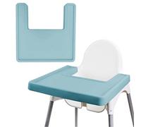 High Chair Placemat, Durable for IKEA High Chair Placemat, All-Inclusive Dining Chair Cushion, Clean and Hygienic, Suitable for IKEA Antilop Highchai, for Toddlers and Babies (Blue)