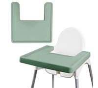 High Chair Placemat, Durable for IKEA High Chair Placemat, All-Inclusive Dining Chair Cushion, Clean and Hygienic, Suitable for IKEA Antilop Highchai, for Toddlers and Babies (Green)