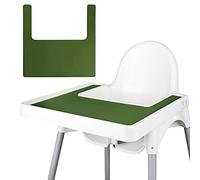 High Chair Placemat, Durable for IKEA High Chair Placemat, Clean and Hygienic, Suitable for IKEA Antilop Highchai, for Toddlers and Babies (Green)