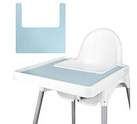 High Chair Placemat, Durable for IKEA High Chair Placemat, Clean and Hygienic, Suitable for IKEA Antilop Highchai, for Toddlers and Babies ( Light blue)