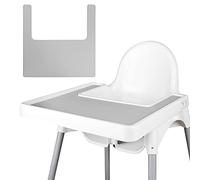 High Chair Placemat, Durable for IKEA High Chair Placemat, Clean and Hygienic, Suitable for IKEA Antilop Highchai, for Toddlers and Babies (Light Grey)
