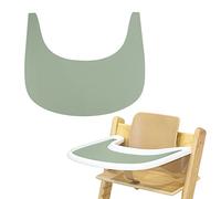 High Chair Placemat, Durable High Chair Placemat Silicone, Clean and Hygienic, for Tripp Trapp High Chair Accessories, Suitable for Tripp Trapp High Chair Tray (Green)