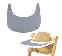 High Chair Placemat, Durable High Chair Placemat Silicone, Clean and Hygienic, for Tripp Trapp High Chair Accessories, Suitable for Tripp Trapp High Chair Tray (Grey)