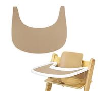 High Chair Placemat, Durable High Chair Placemat Silicone, Clean and Hygienic, for Tripp Trapp High Chair Accessories, Suitable for Tripp Trapp High Chair Tray (Khaki)