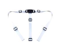 High Chair Straps Replacement for IKEA Highchair, 3 Point Safety Harness - Adjustable Baby Dining Secure Belt for Antilop Highchair, Easy Install Dining Chair Accessories Spare Parts (White, 1 Pc)