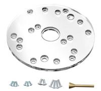 High Claritys Acrylic Router Base Plate with Brass Locating Pin for Precise Alignment for Multiple Router Models Drill Press Base Plate