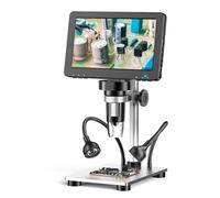 High Clear 7Inch Screen Microscope with Adjustable LED Lighting Perfect for Educational Industrial Electronics Use LCD Microscope