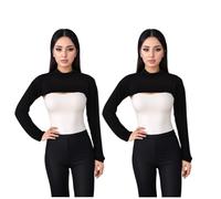 High Collar Vest, Modal Cotton Long Arm Sleeve Cover for Women, Modest Islamic Conservative Clothing with Sun Protection, Ideal for Daily Wear, Prayer, and Outdoor Activities