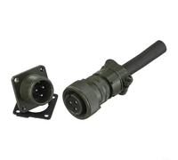 High Compatibility MS3106A 14S Circular Connectors, Available in 2pin to 7pin Configurations for Electronic and Railway Equipment (3pin)
