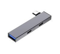 High Compatibility USB C Hub Type C to 2 Type C USB Hub Adapter for Window Android Seamless Integration