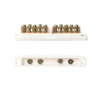 High-Conductivity Brass Grounding Row With Screw Terminals Corrosion-Resistant Electrical Connector For Easy Installation Junction Box Grounding Brass Connection Row