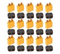 High Conductivity XT60H Plugs Male Female Connectors Set For Model Enthusiasts Simple Welding Process Connectors Gold Plate Brass Plugs